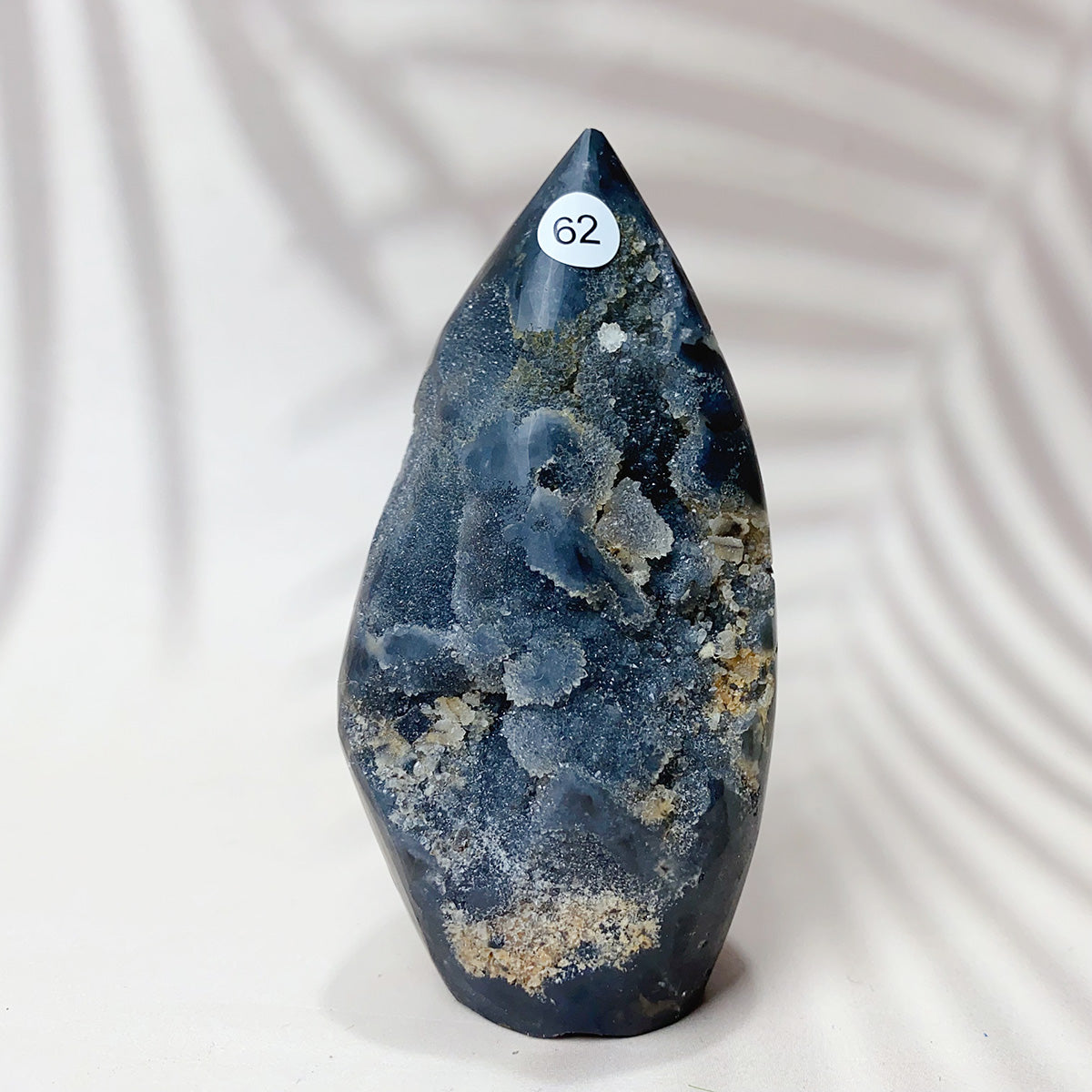 Natural Black Sphalerite Crystal Flame