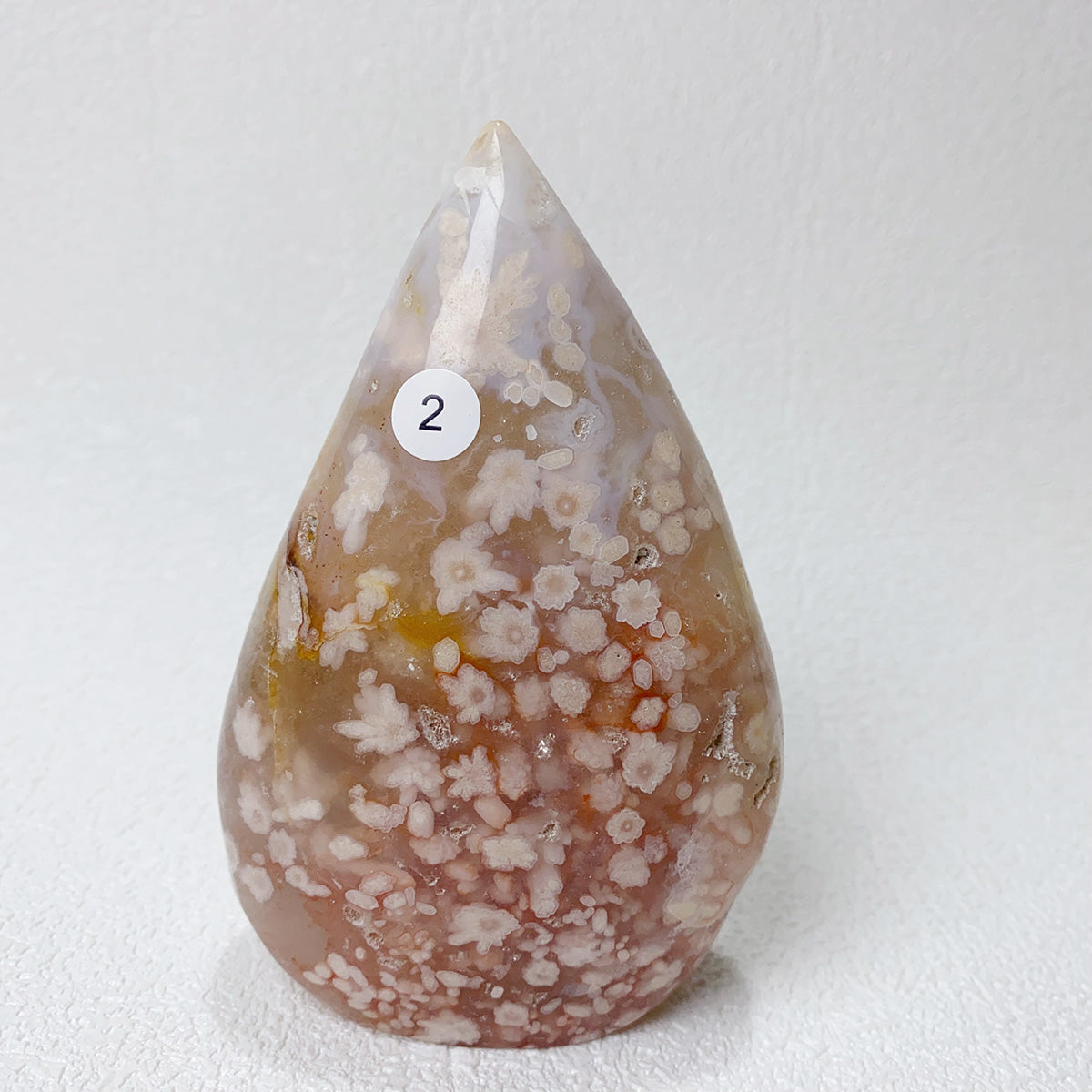 Natural Pink Amethyst Flower Agate  Crystal Freeform Flame