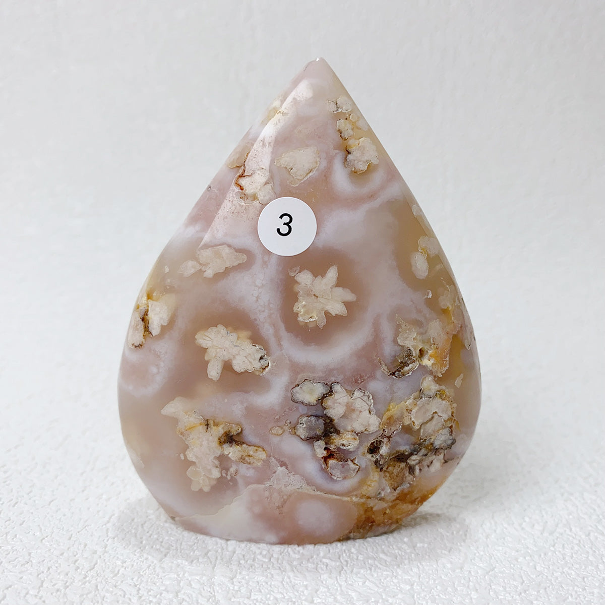 Natural Pink Amethyst Flower Agate  Crystal Freeform Flame