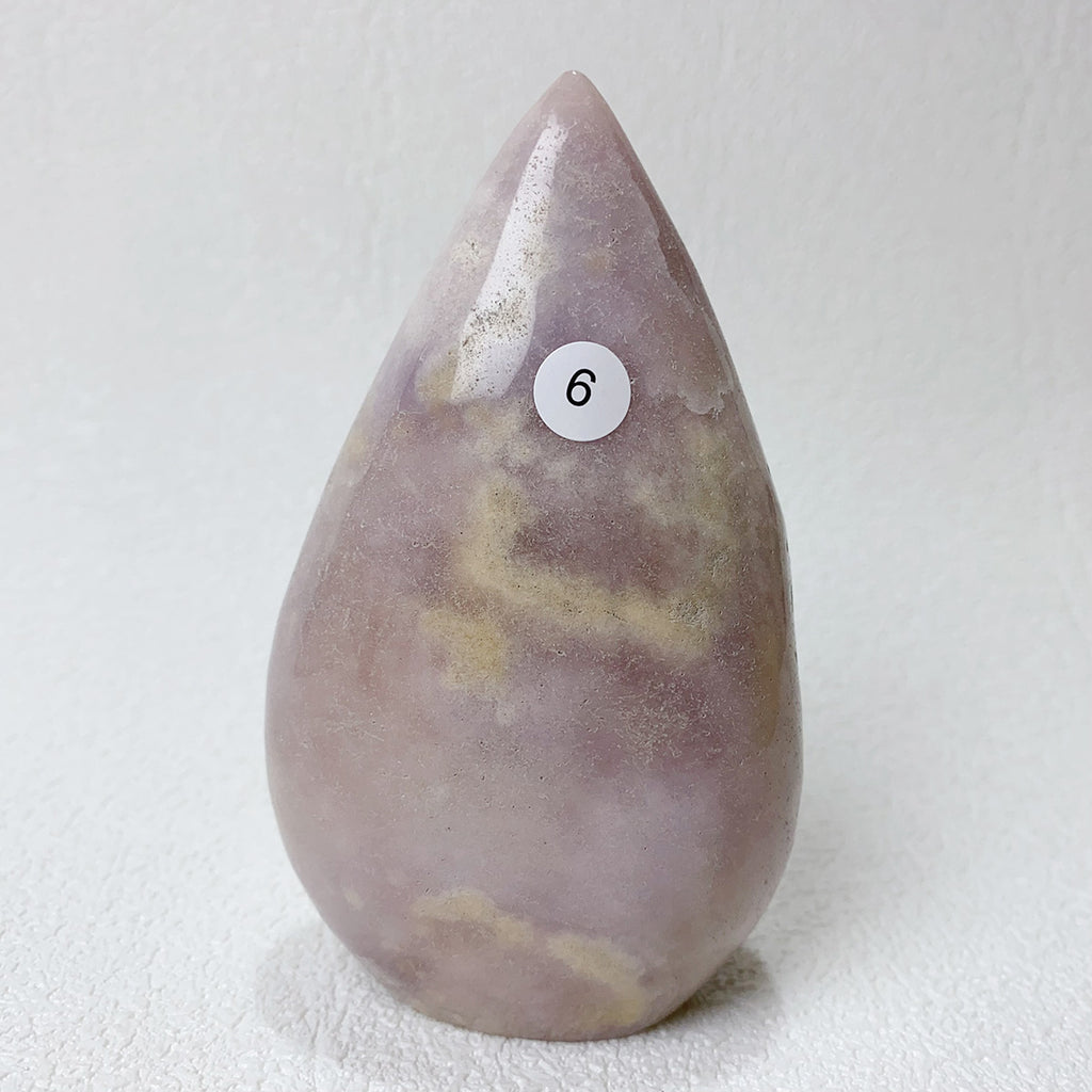 Natural Pink Amethyst Flower Agate  Crystal Freeform Flame
