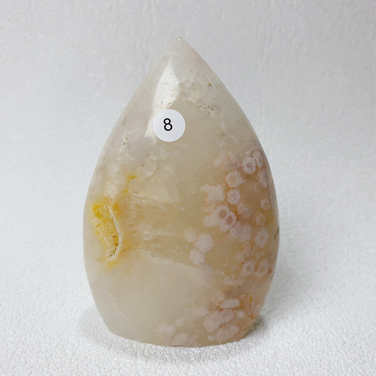 Natural Pink Amethyst Flower Agate  Crystal Freeform Flame