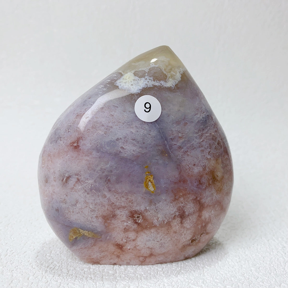 Natural Pink Amethyst Flower Agate  Crystal Freeform Flame