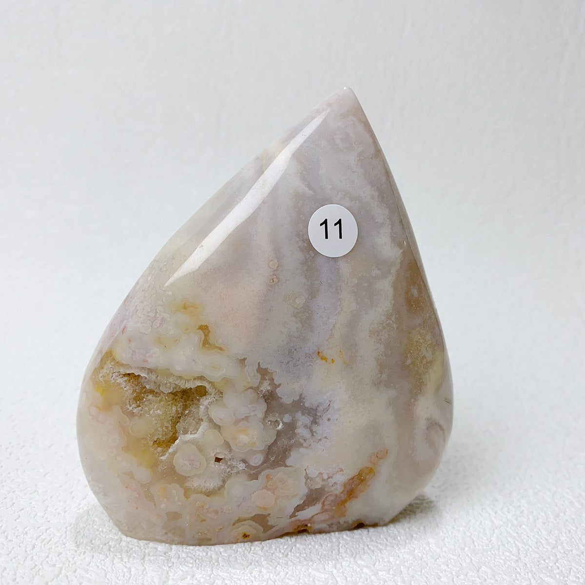 Natural Pink Amethyst Flower Agate  Crystal Freeform Flame