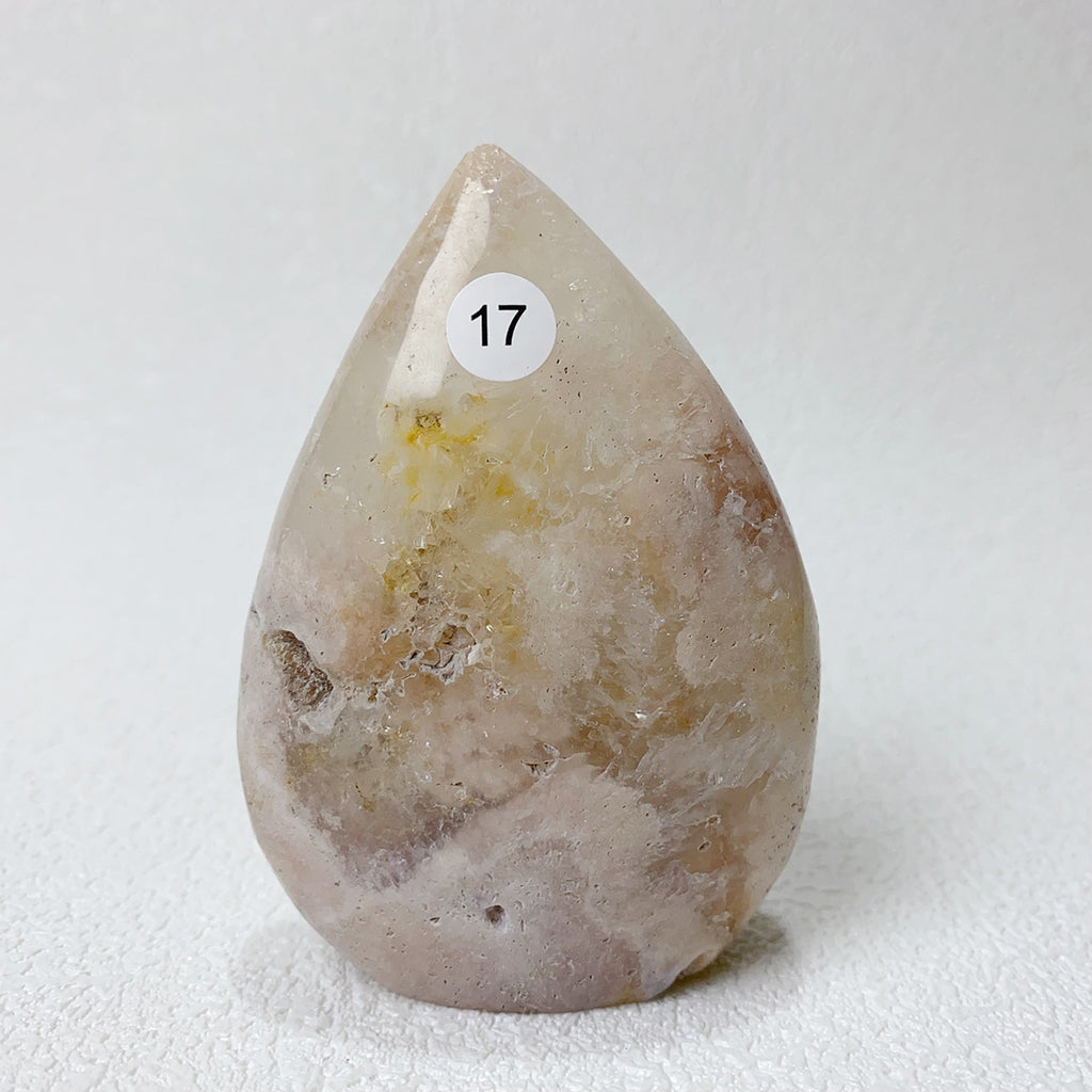 Natural Pink Amethyst Flower Agate  Crystal Freeform Flame