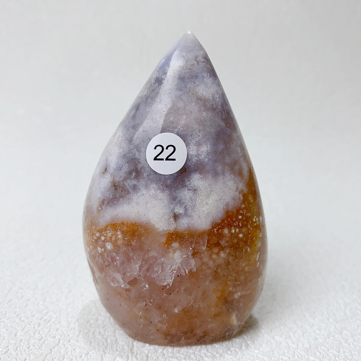 Natural Pink Amethyst Flower Agate  Crystal Freeform Flame