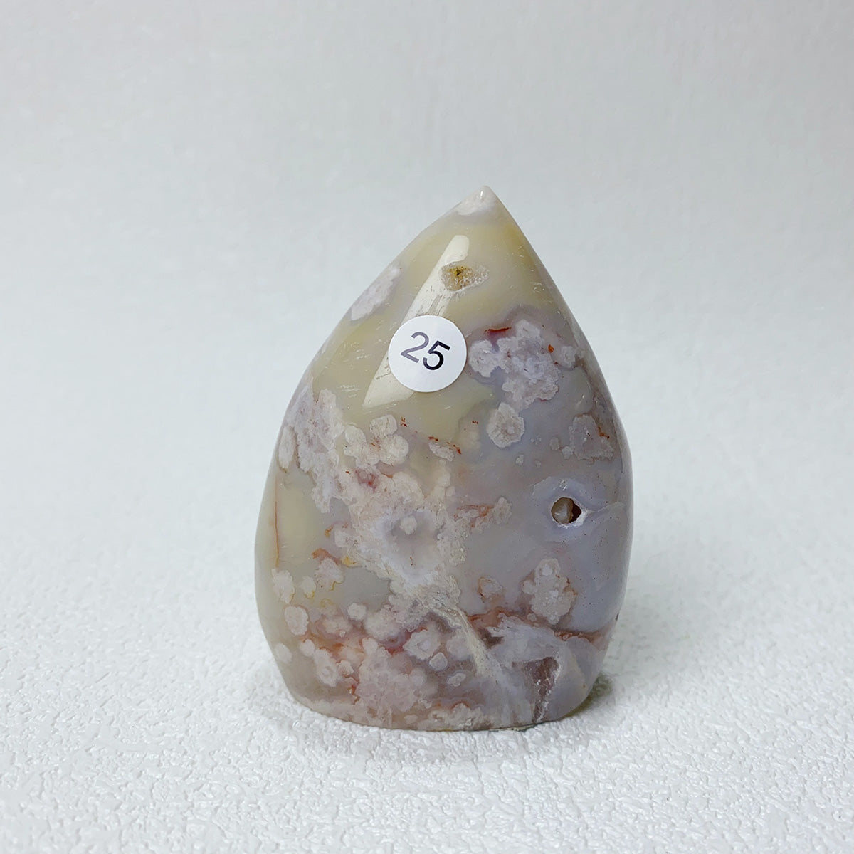 Natural Pink Amethyst Flower Agate  Crystal Freeform Flame
