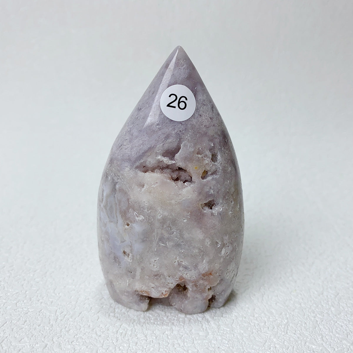 Natural Pink Amethyst Flower Agate  Crystal Freeform Flame