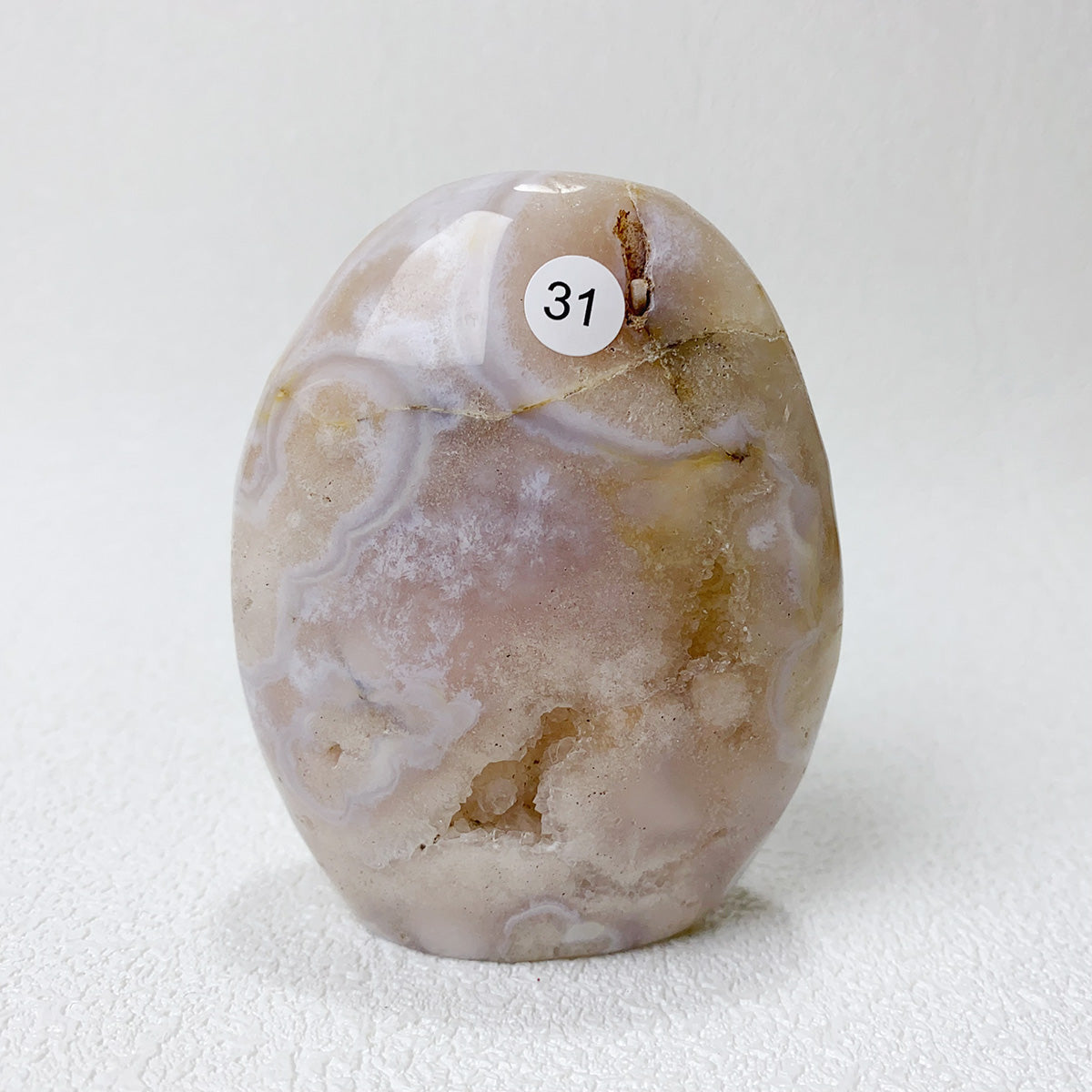 Natural Pink Amethyst Flower Agate  Crystal Freeform Flame