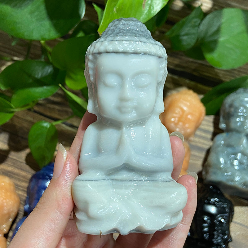 Different Material Crystal Baby Buddha Carvings