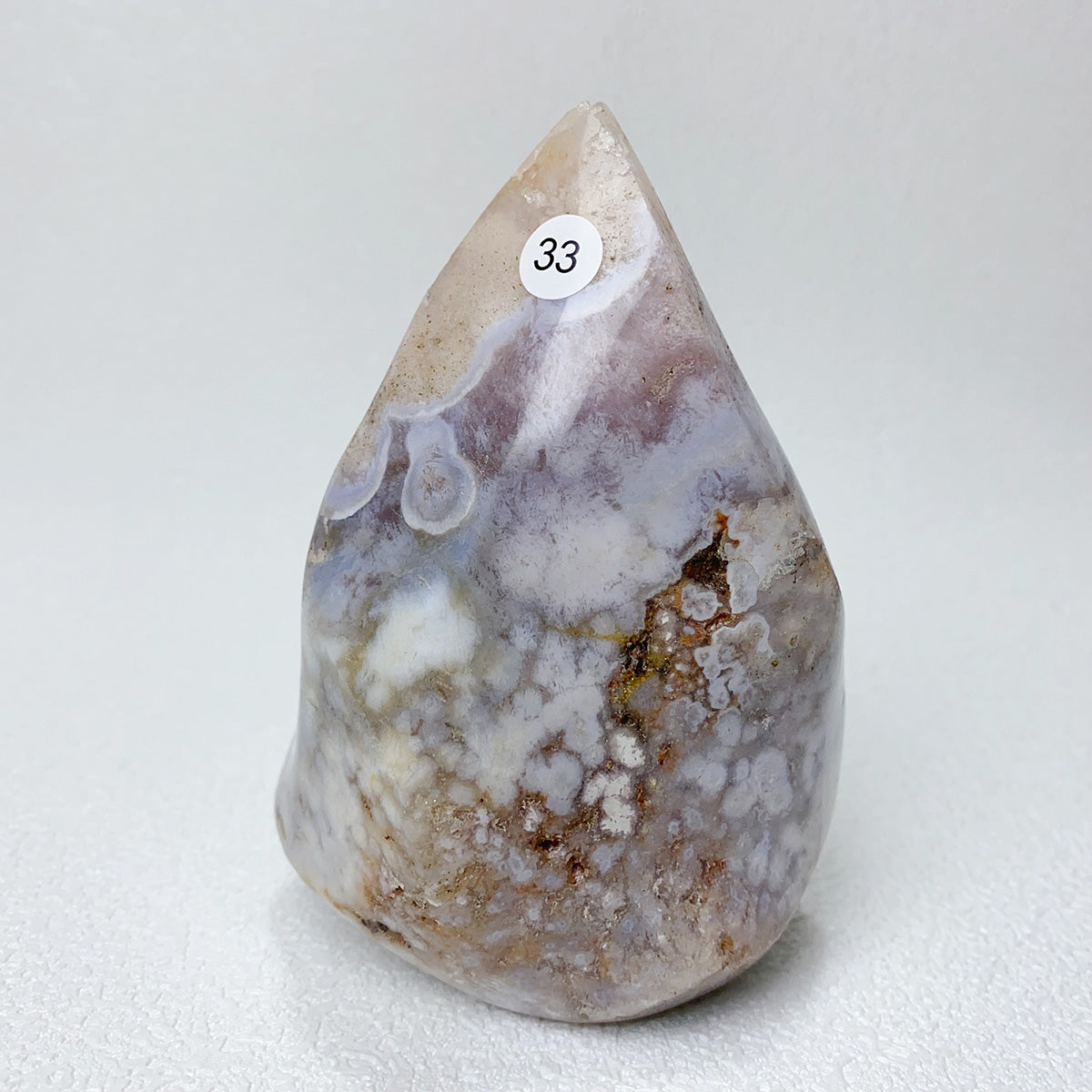 Natural Pink Amethyst Free Form Torch Shape