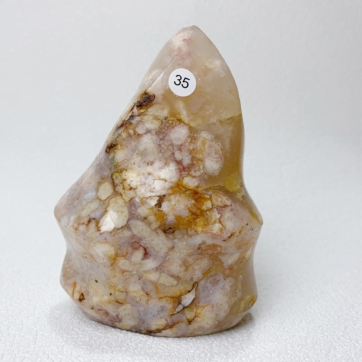 Natural Pink Amethyst Free Form Torch Shape