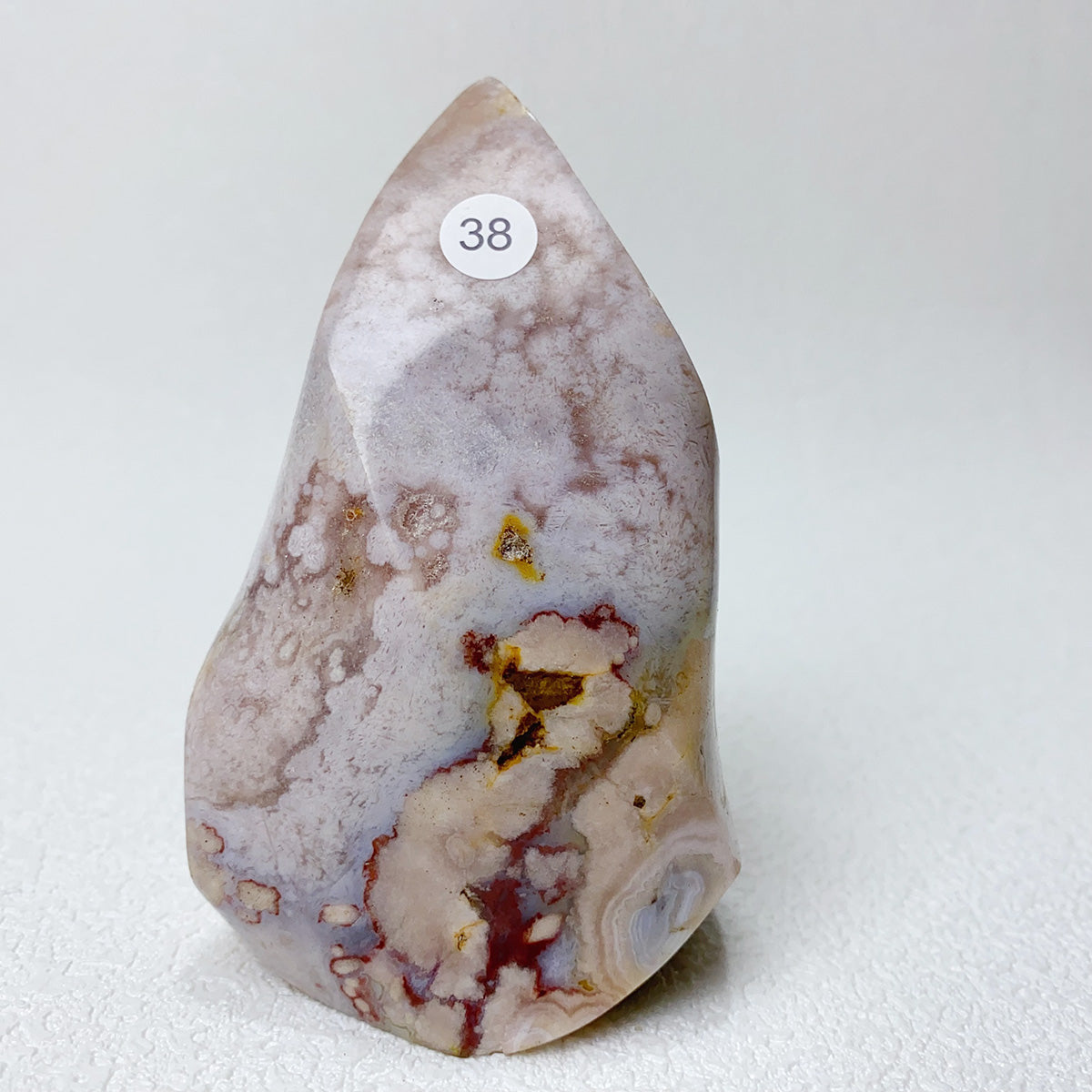 Natural Pink Amethyst Free Form Torch Shape