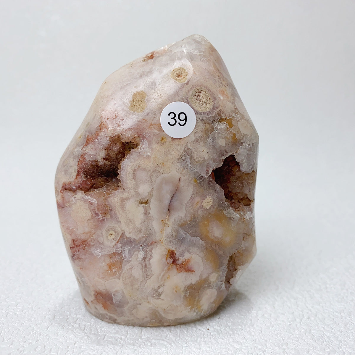 Natural Pink Amethyst Free Form Torch Shape