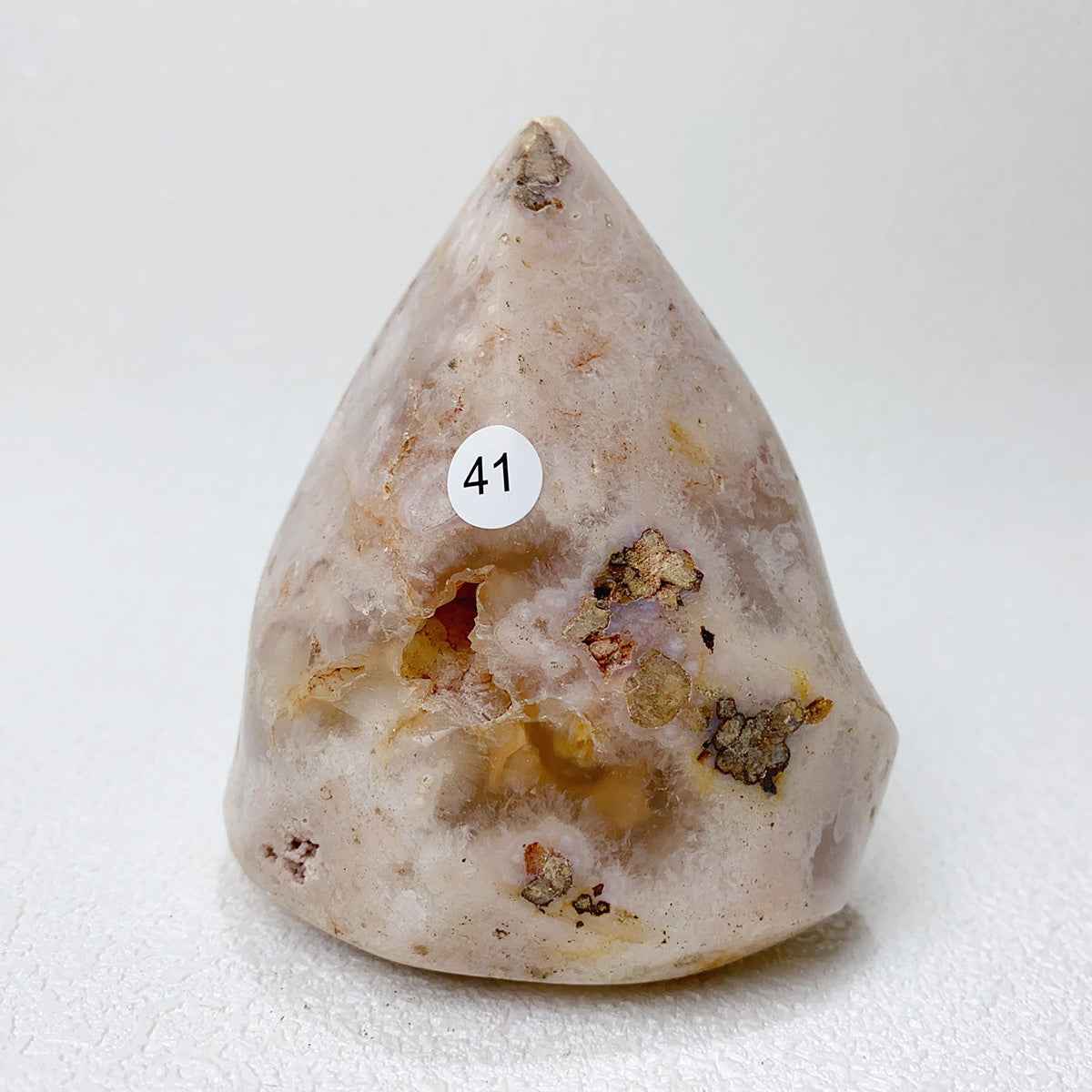 Natural Pink Amethyst Free Form Torch Shape