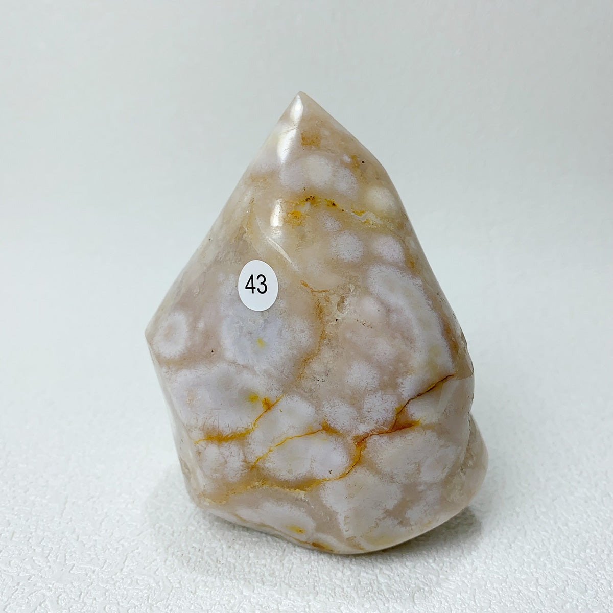 Natural Pink Amethyst Free Form Torch Shape