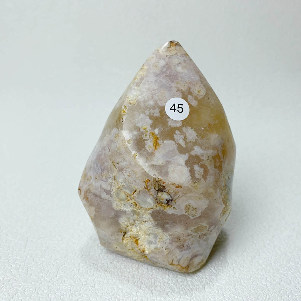 Natural Pink Amethyst Free Form Torch Shape