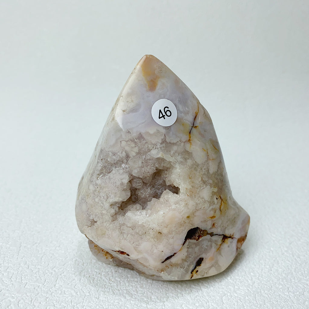 Natural Pink Amethyst Free Form Torch Shape