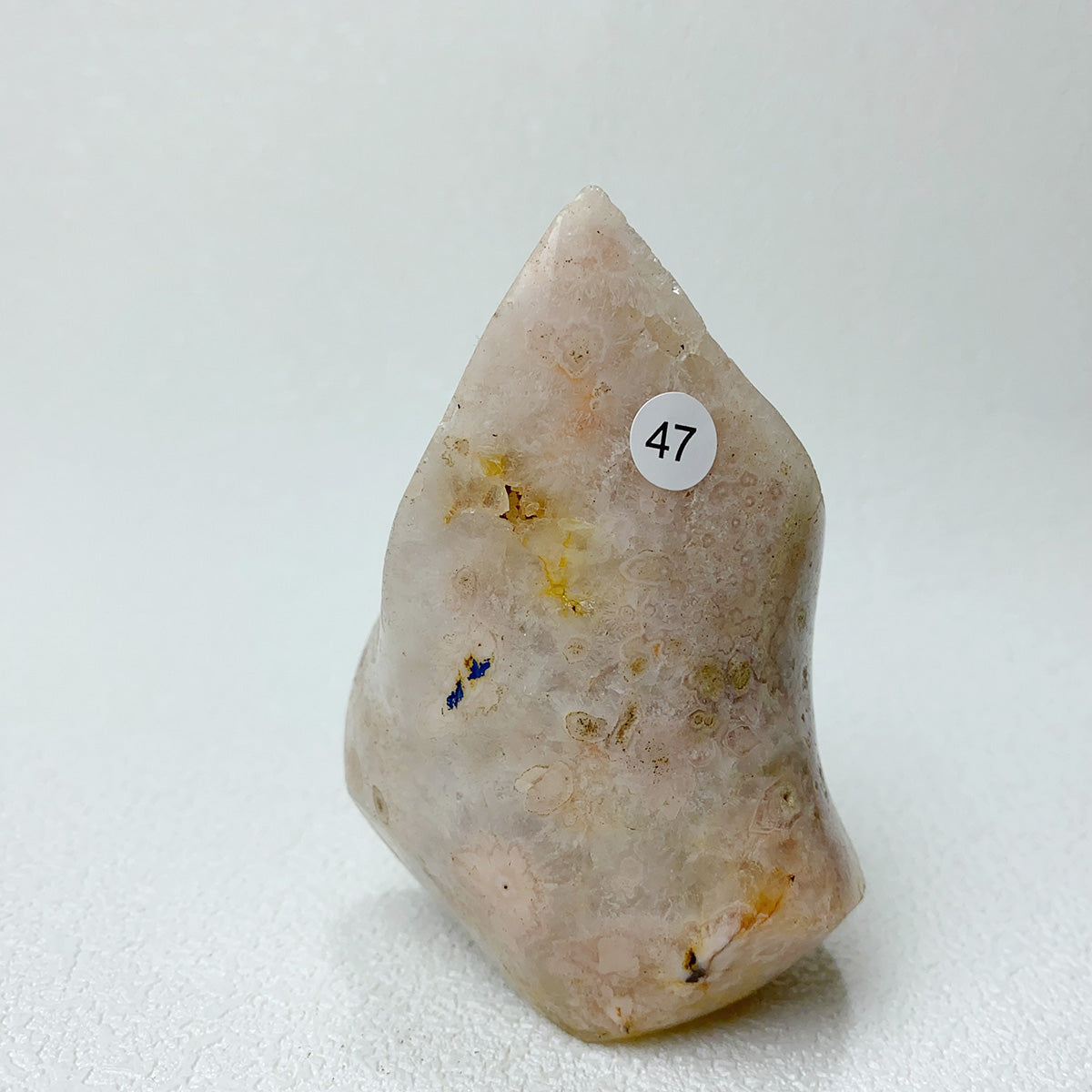 Natural Pink Amethyst Free Form Torch Shape