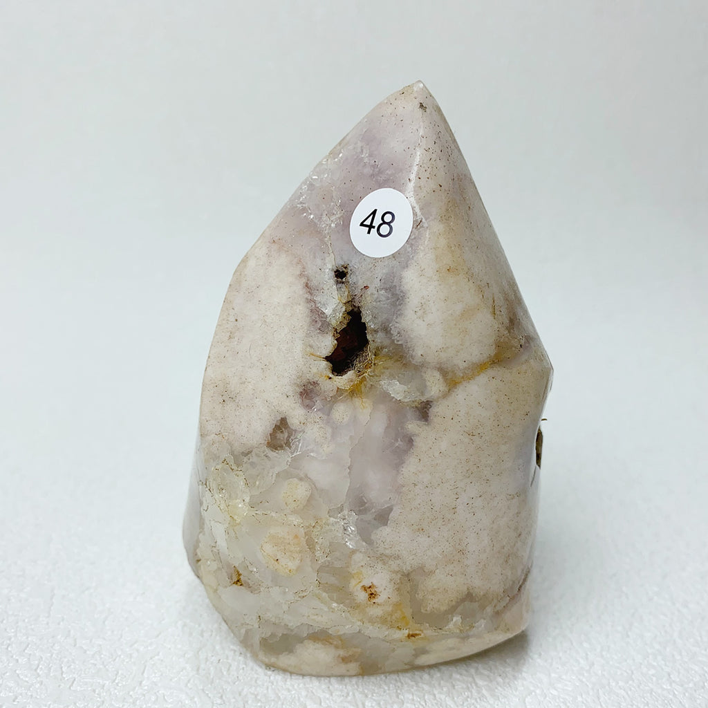 Natural Pink Amethyst Free Form Torch Shape