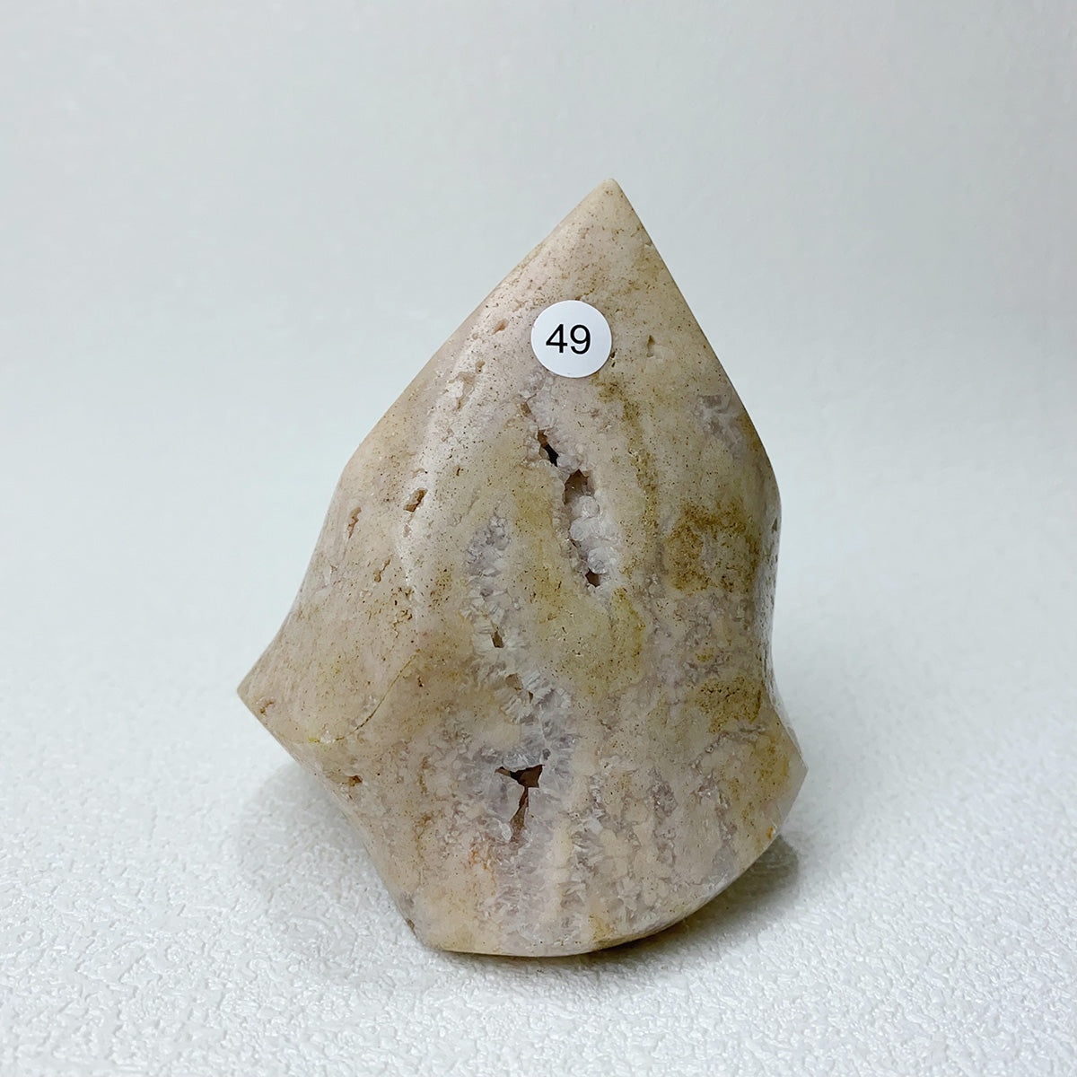 Natural Pink Amethyst Free Form Torch Shape