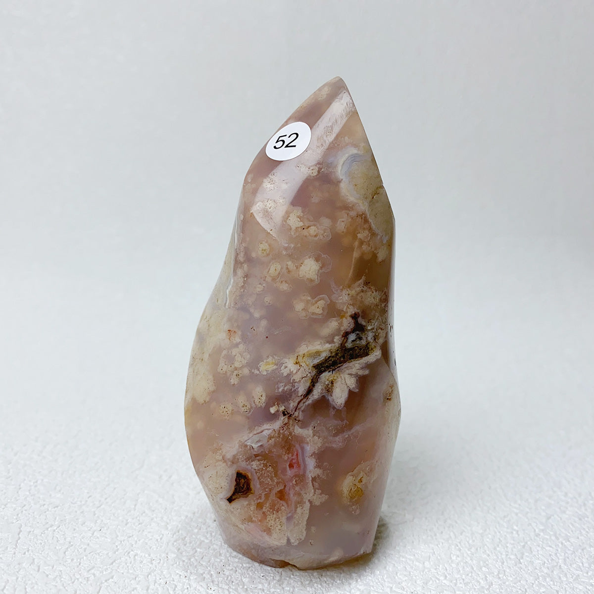 Natural Pink Amethyst Free Form Torch Shape