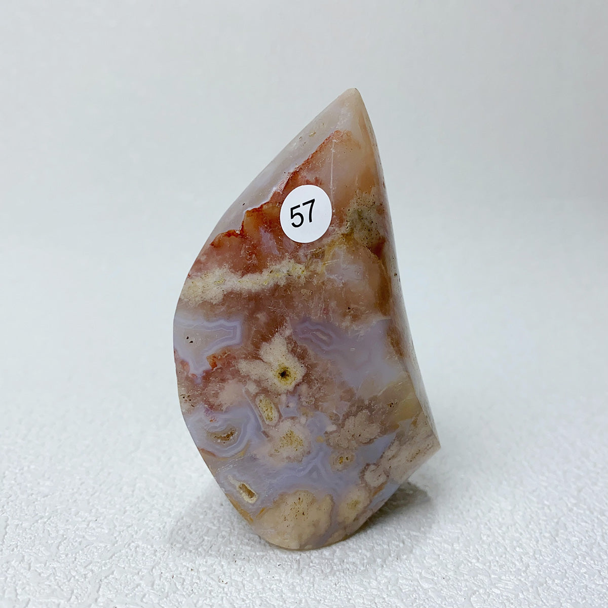 Natural Pink Amethyst Free Form Torch Shape