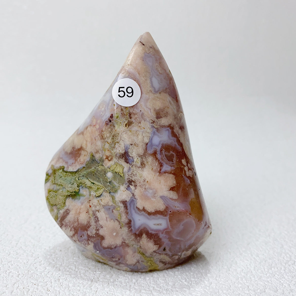 Natural Pink Amethyst Free Form Torch Shape