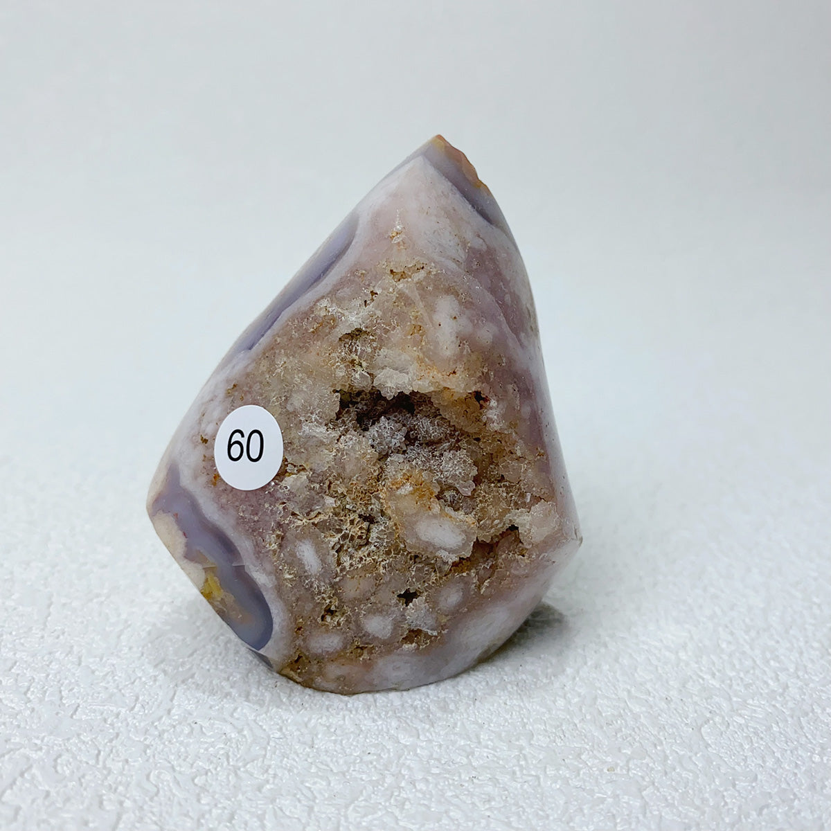Natural Pink Amethyst Free Form Torch Shape