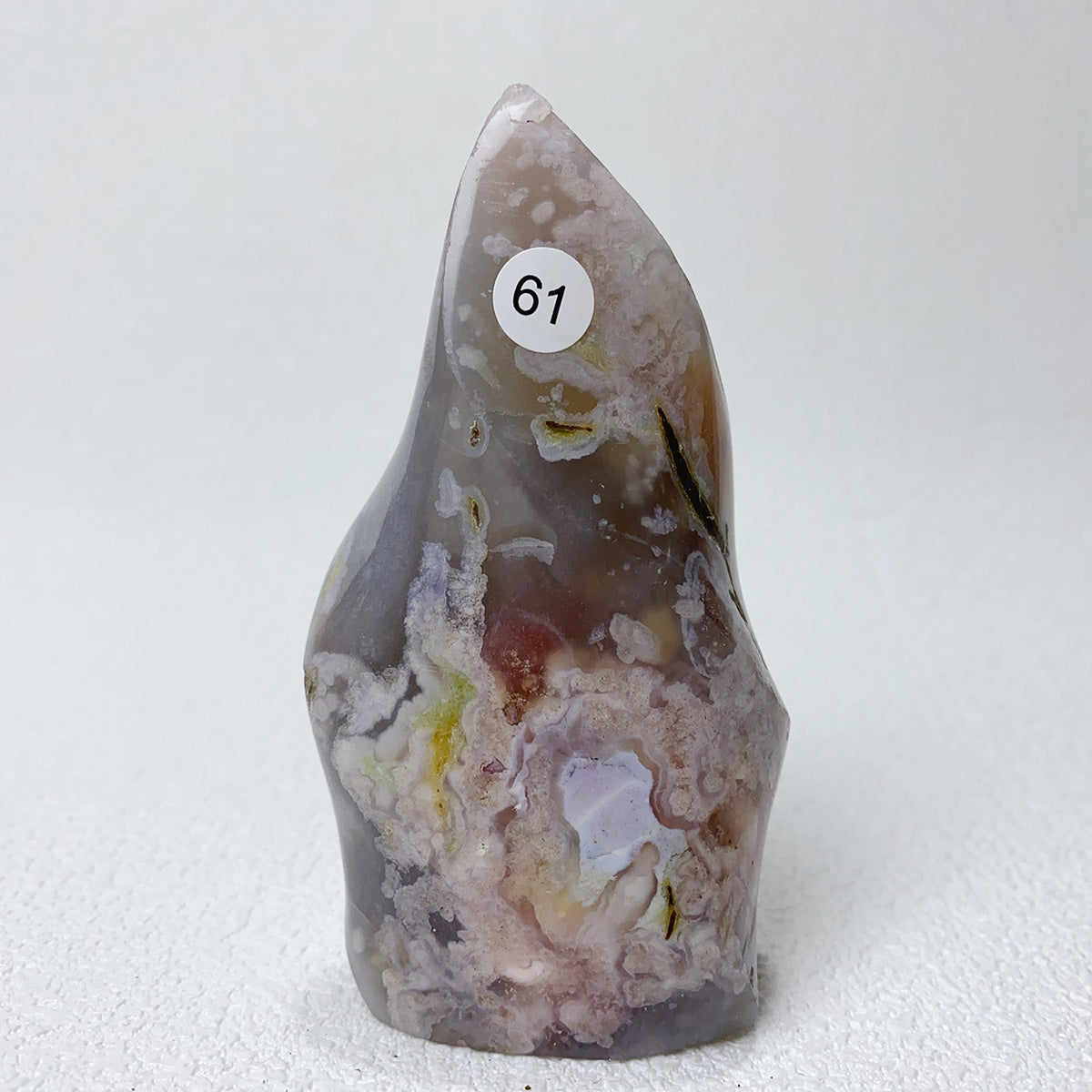 Natural Pink Amethyst Free Form Torch Shape