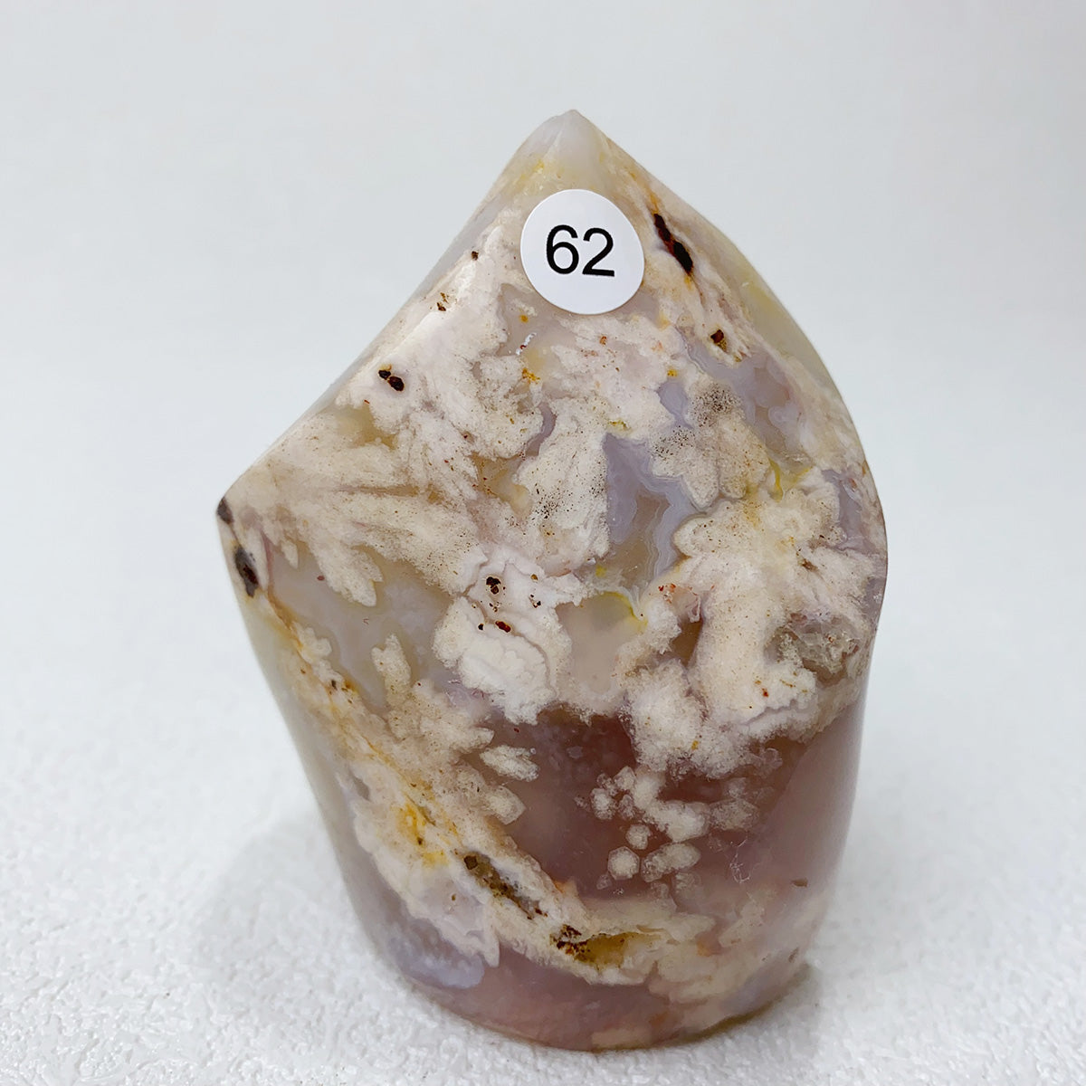 Natural Pink Amethyst Free Form Torch Shape
