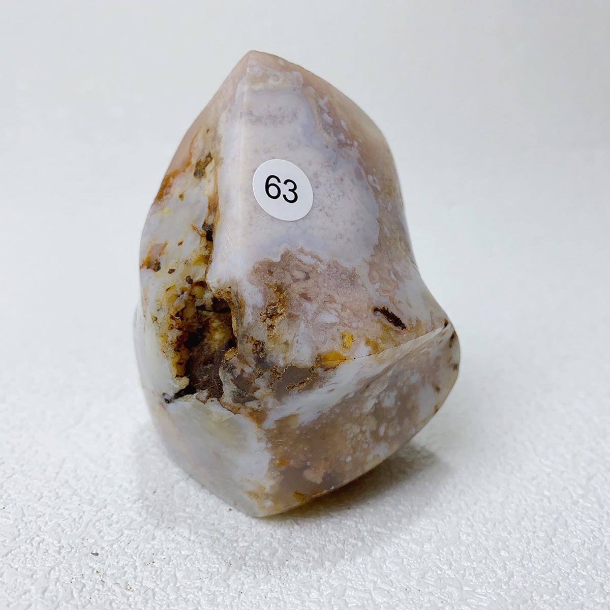 Natural Pink Amethyst Free Form Torch Shape