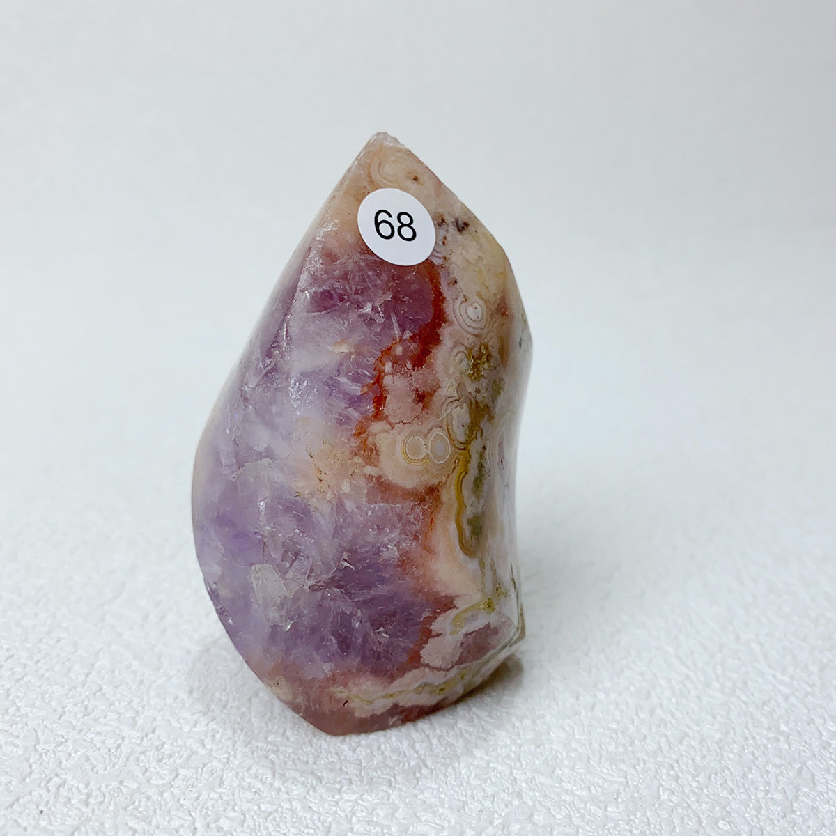Small Size Natural Pink Amethyst Flame Crystal