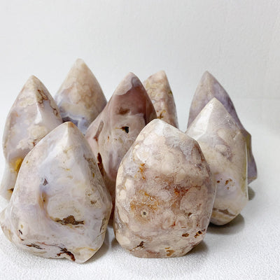 Natural Pink Amethyst Free Form Torch Shape