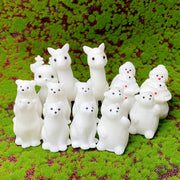 Crystal  White Jade  Carved Snowman Christmas