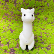 Crystal  White Jade  Carved Snowman Christmas