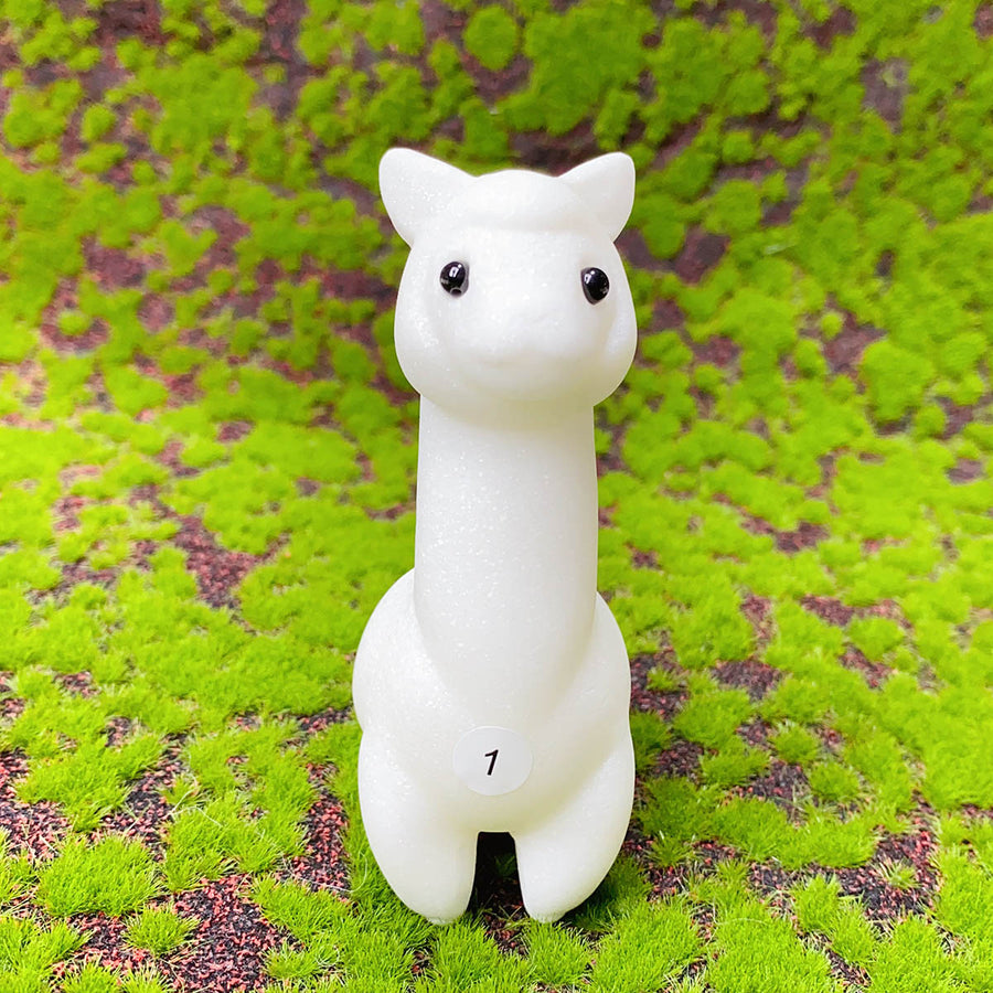 Crystal  White Jade  Carved Snowman Christmas