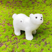 Crystal  White Jade  Carved Snowman Christmas