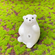 Crystal  White Jade  Carved Snowman Christmas
