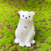 Crystal  White Jade  Carved Snowman Christmas