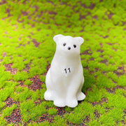 Crystal  White Jade  Carved Snowman Christmas