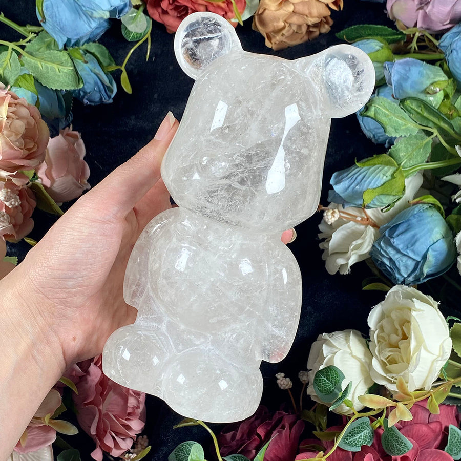 Natural Clear Quartz Gloomy Carving