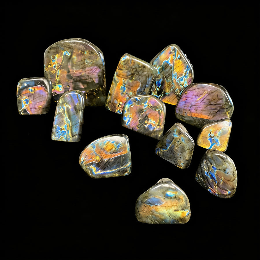 Natural crystal Colorful Labradorite Freeform