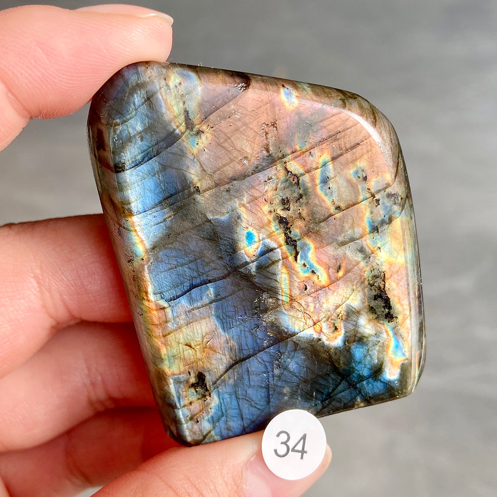 Natural Crystal Labradorite Freeform