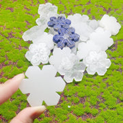 Natural Clear Quartz   Crystal Carving Snowflake Christmas