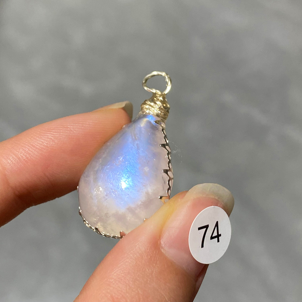 DIY  High Quality Blue Moonstone Crystal Pendant