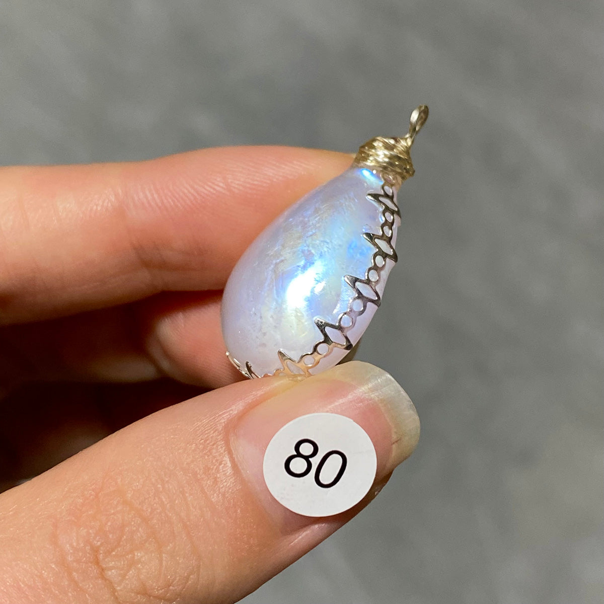 DIY  High Quality Blue Moonstone Crystal Pendant