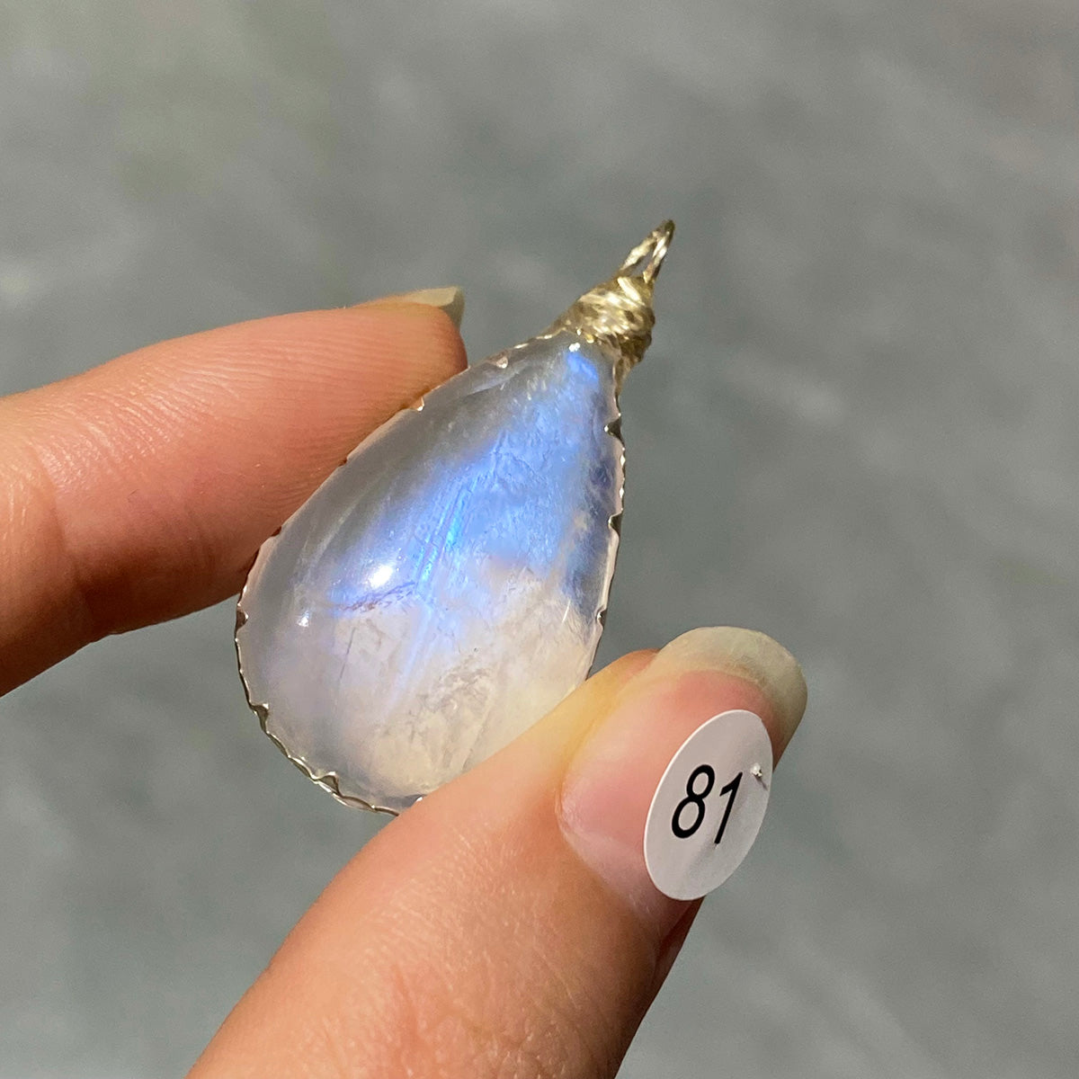 DIY  High Quality Blue Moonstone Crystal Pendant