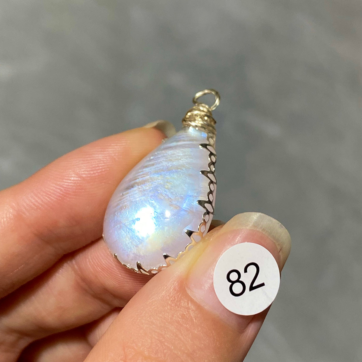 DIY  High Quality Blue Moonstone Crystal Pendant