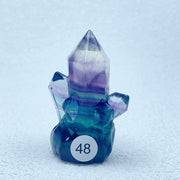 Rainbow Fluorite Clusters Crystal Tower Points
