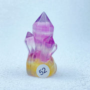 Rainbow Fluorite Clusters Crystal Tower Points